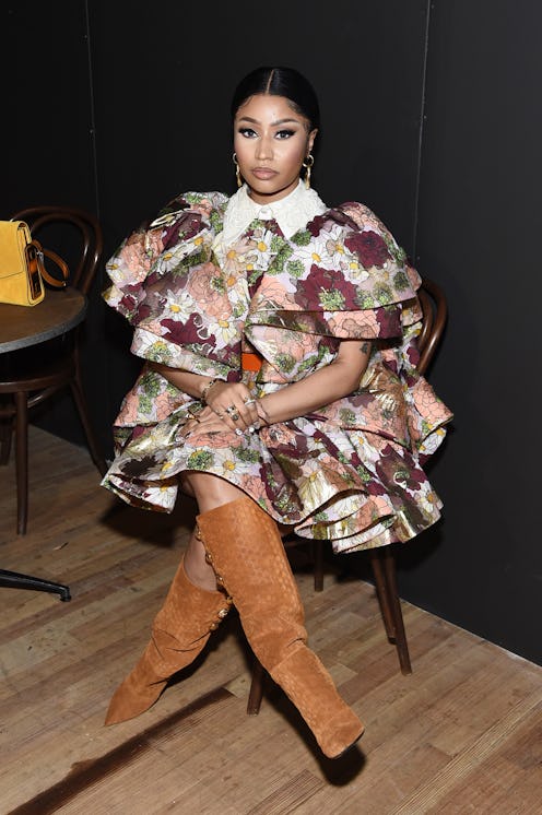 NEW YORK, NEW YORK - FEBRUARY 12: Nicki Minaj attends the Marc Jacobs Fall 2020 runway show during N...