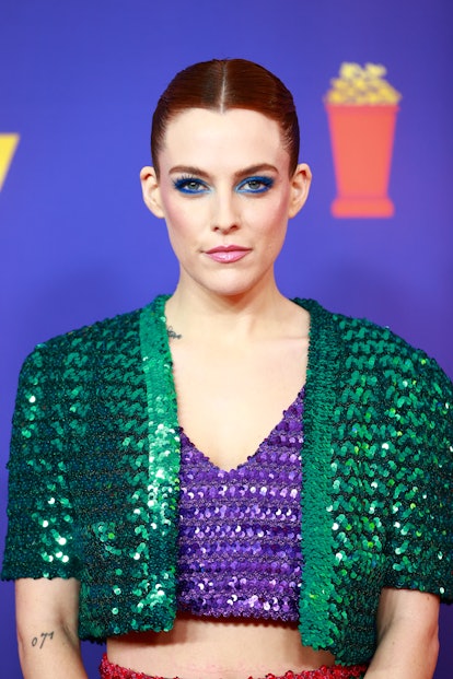 Riley Keough attends the 2021 MTV Movie & TV Awards