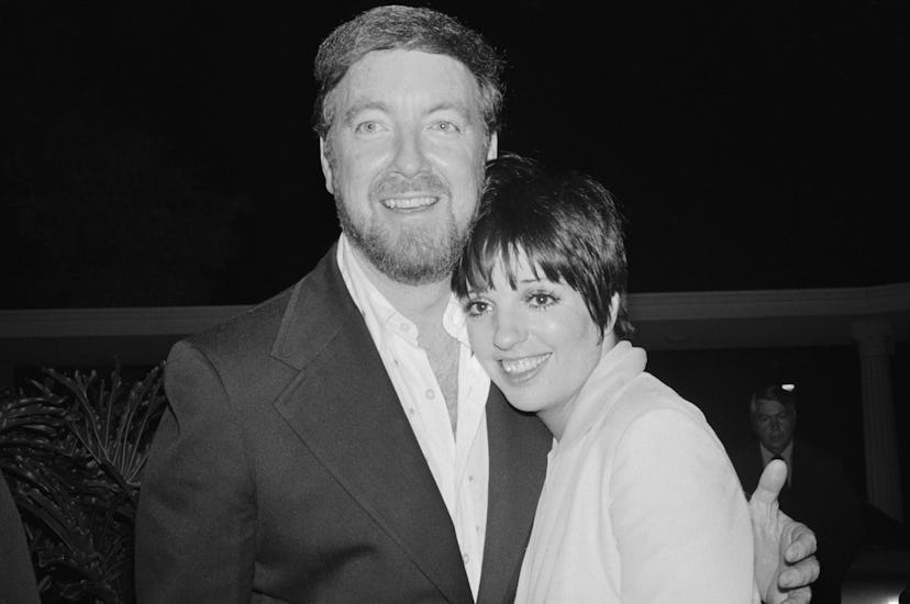 (Original Caption) Beverly Hills, Calif.: Actress Liza Minnelli, 28, and producer Jack Haley Jr. 40,...