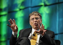 Bill Gates, co-chairman and trustee of the Bill and Melinda Gates Foundation, speaks at the mHealth ...