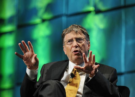 Bill Gates, co-chairman and trustee of the Bill and Melinda Gates Foundation, speaks at the mHealth ...