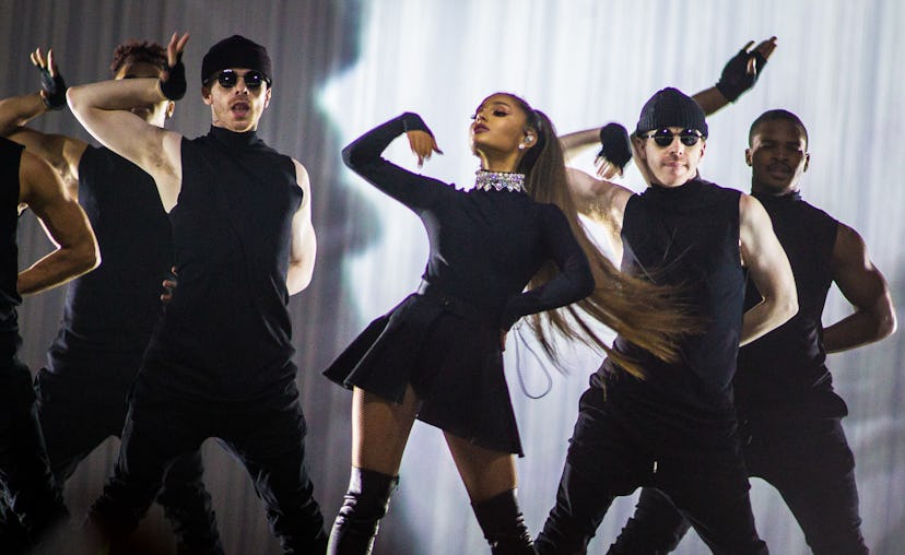 American pop singer Ariana Grande performs at Ziggo Dome as part of her Dangerous Woman Tour, Amster...