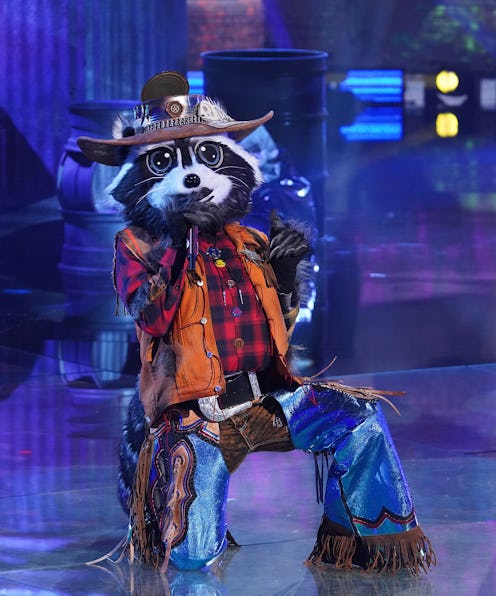THE MASKED SINGER: Racoon in the Return Of The Masks season five premiere episode of THE MASKED SIN...