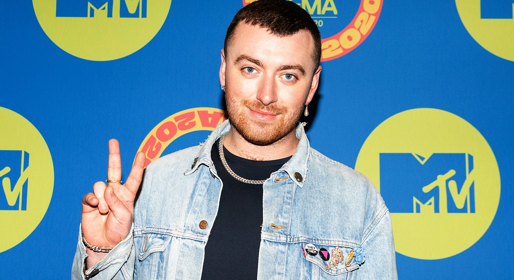 LONDON, ENGLAND - NOVEMBER 03: In this image released on November 08, Sam Smith poses at the MTV EMA...