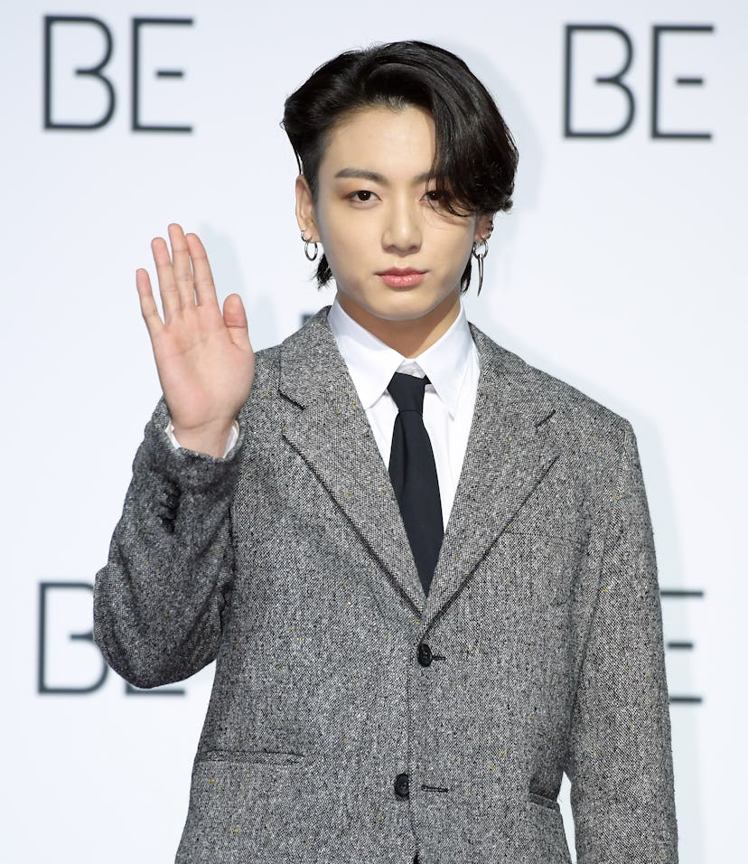 SEOUL, SOUTH KOREA - NOVEMBER 20: Jungkook of BTS during BTS's New Album 'BE (Deluxe Edition)' Relea...