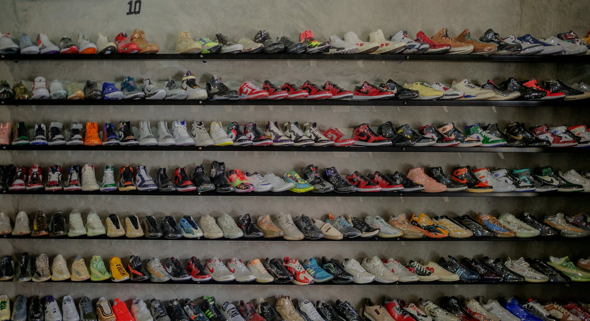 A general view of Court Order vintage sneakers reseller shop is seen in Rosebank, Johannesburg, on F...