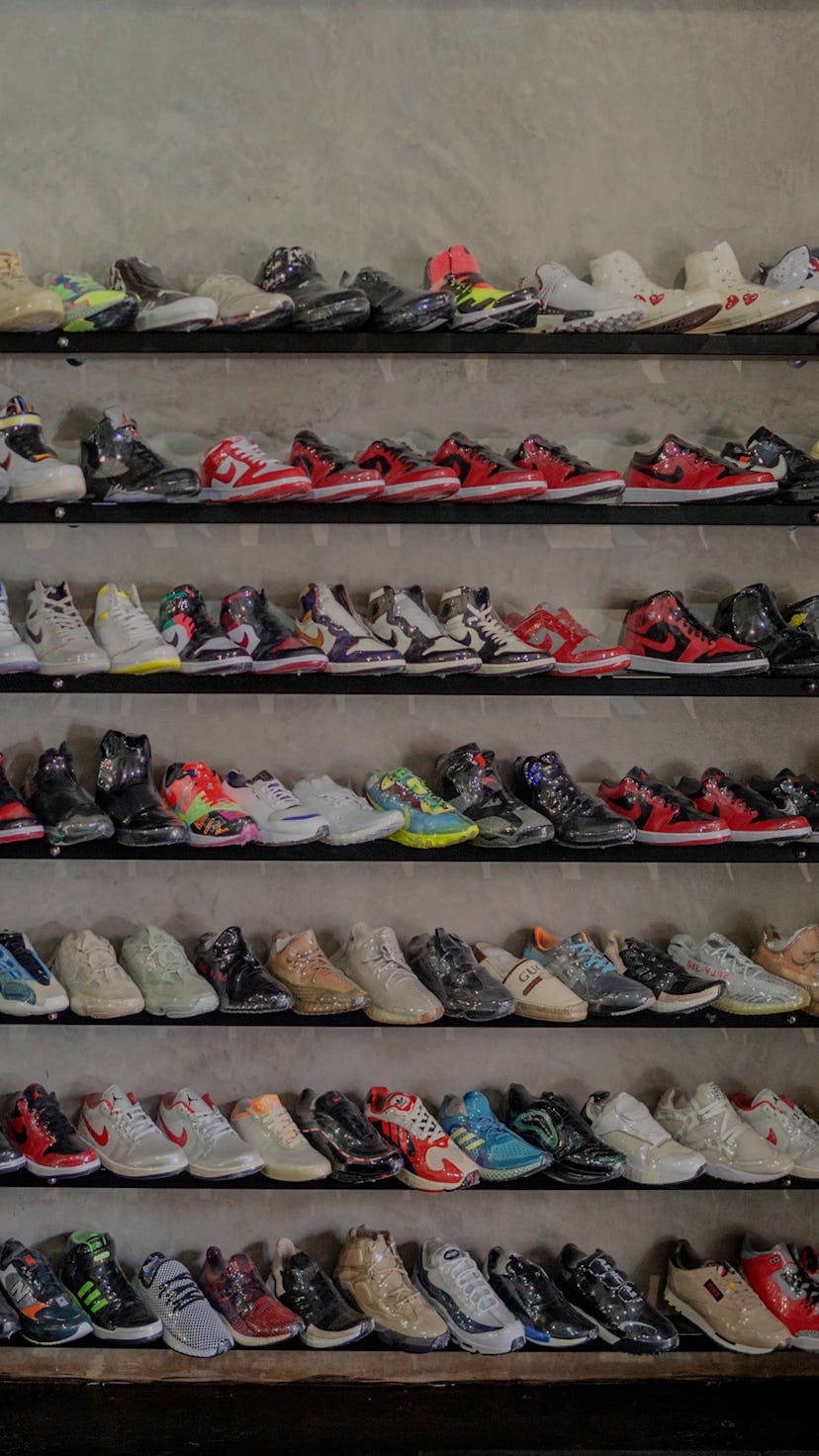 A general view of Court Order vintage sneakers reseller shop is seen in Rosebank, Johannesburg, on F...