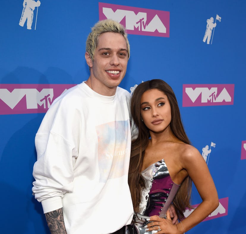 Pete Davidson is "happy" for Ariana Grande after she married Dalton Gomez.