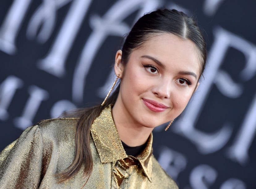 LOS ANGELES, CALIFORNIA - SEPTEMBER 30: Olivia Rodrigo attends the World Premiere of Disney's “Malef...