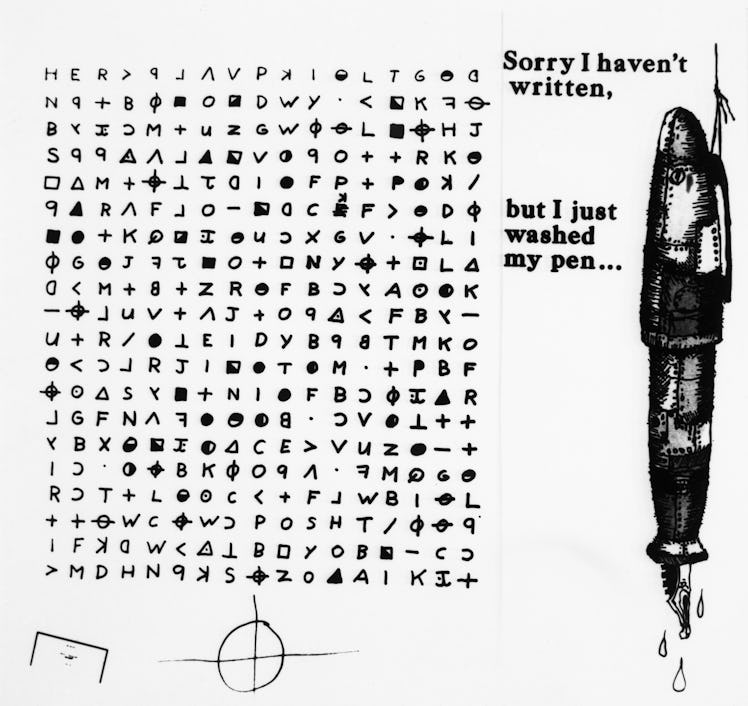 The Zodiac killer broke his silence November 11th to boast in letters and cryptograms that he has no...