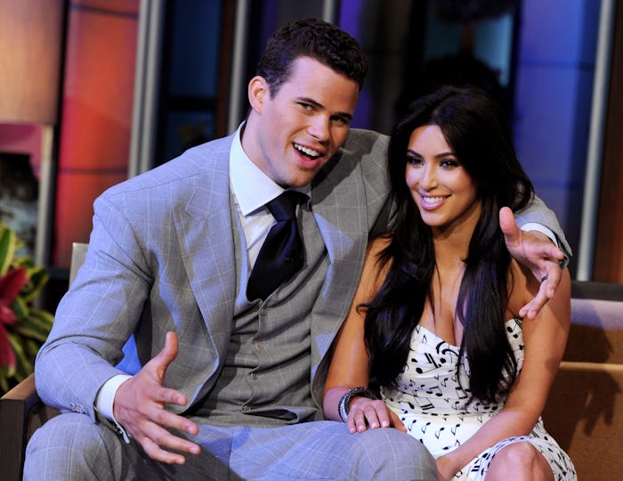 BURBANK, CA - OCTOBER 04: NBA player Kris Humphries (L) and his wife reality TV personality Kim Kar...