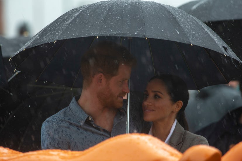 Prince Harry and Meghan Markle, weathering storms together.