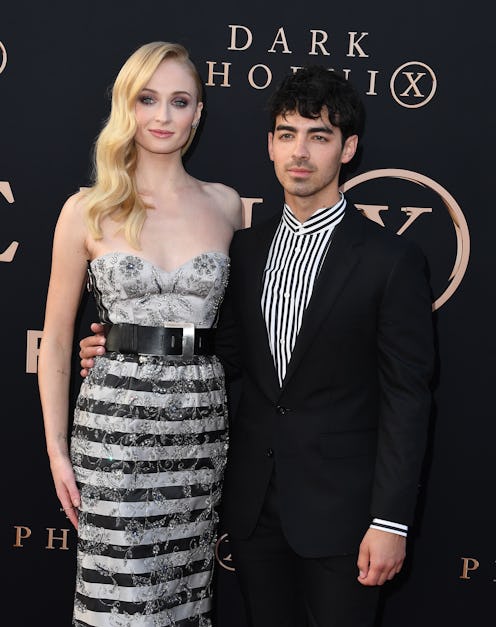 HOLLYWOOD, CALIFORNIA - JUNE 04: Sophie Turner and Joe Jonas attend the premiere of 20th Century Fox...