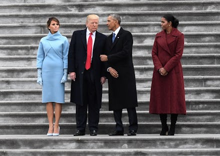 WASHINGTON, DC - JANUARY 20:
With their wives by their sides, President Donald J. Trump and Former p...