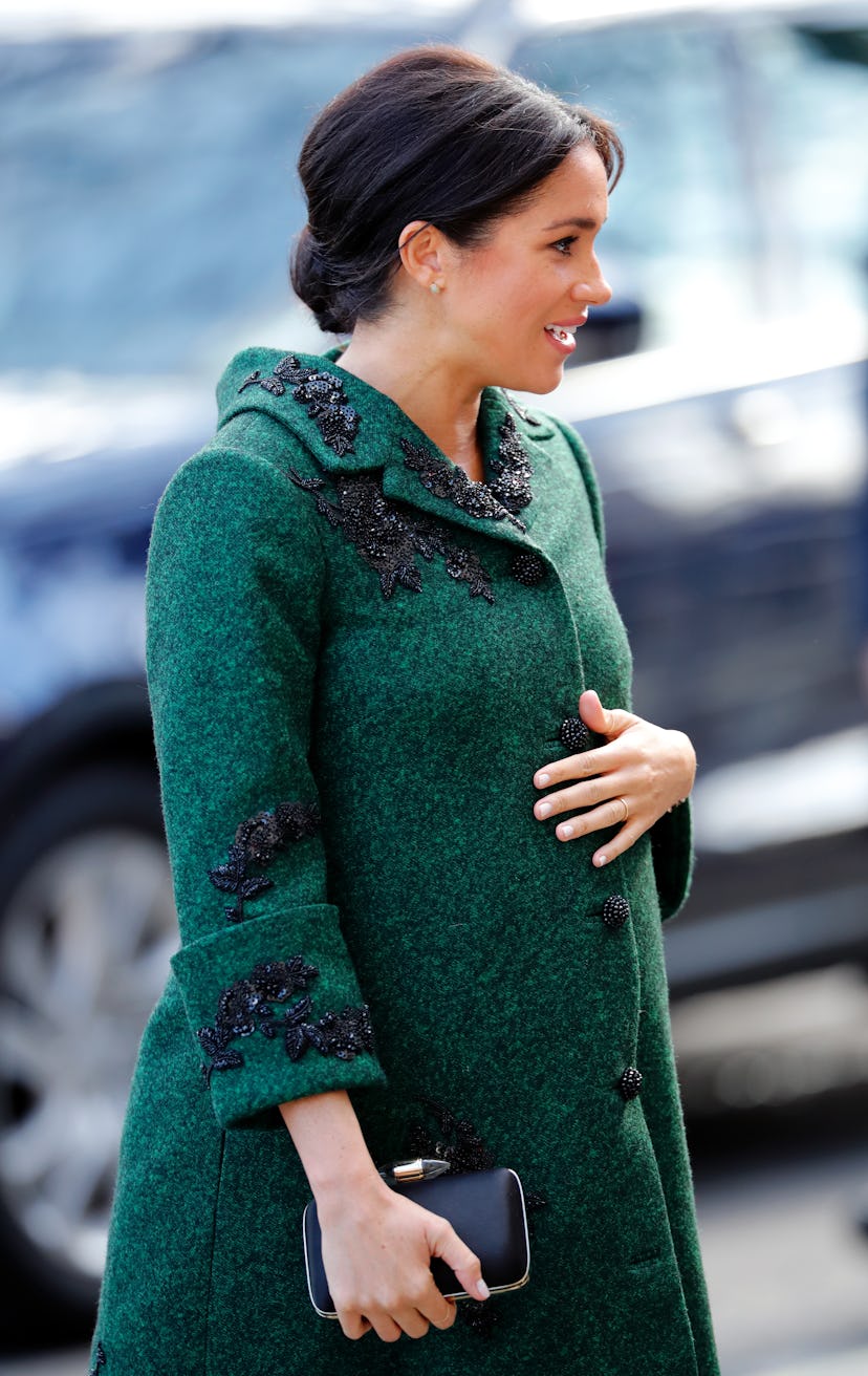 Meghan Markle loved a statement coat during her pregnancy.
