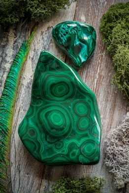 Green crystal meanings are about grounding.