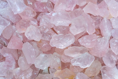 Pink crystal meanings are about love.