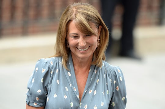 LONDON, ENGLAND - JULY 21:  Carole Middleton leaves The Lindo Wing after visiting The Duchess Of Cam...