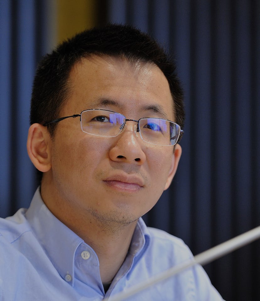 HANGZHOU, CHINA - MARCH 31: ByteDance founder Zhang Yiming is seen on March 31, 2016 in Hangzhou, Zh...