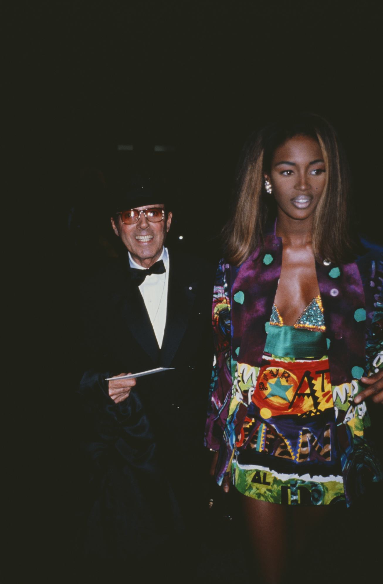 English fashion model Naomi Campbell and American fashion photographer Francesco Scavullo (1921 - 20...