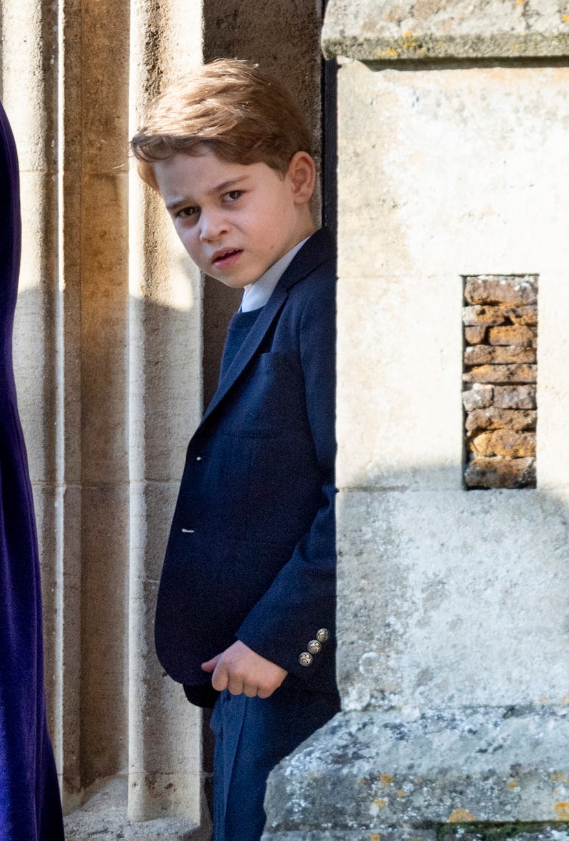 Prince George attends church on Christmas Day.