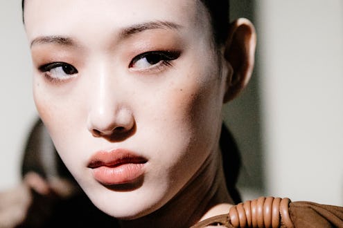 MILAN, ITALY - SEPTEMBER 20:  Model Sora Choi is seen backstage ahead of the Max Mara show during Mi...