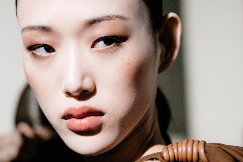 MILAN, ITALY - SEPTEMBER 20: Model Sora Choi is seen backstage ahead of the Max Mara show during Mi...