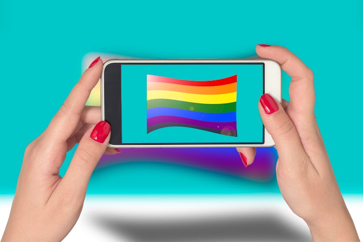 These iOS 14 Pride Home Screen ideas feature colorful designs.
