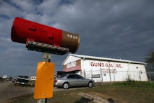 KILLEEN, TX - NOVEMBER 09:  The "Guns Galore"  store, where authorities are investigatinger whether ...