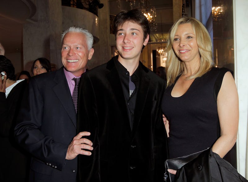 Michel Stern, Julian Murray Stern, and Lisa Kudrow in 2013.