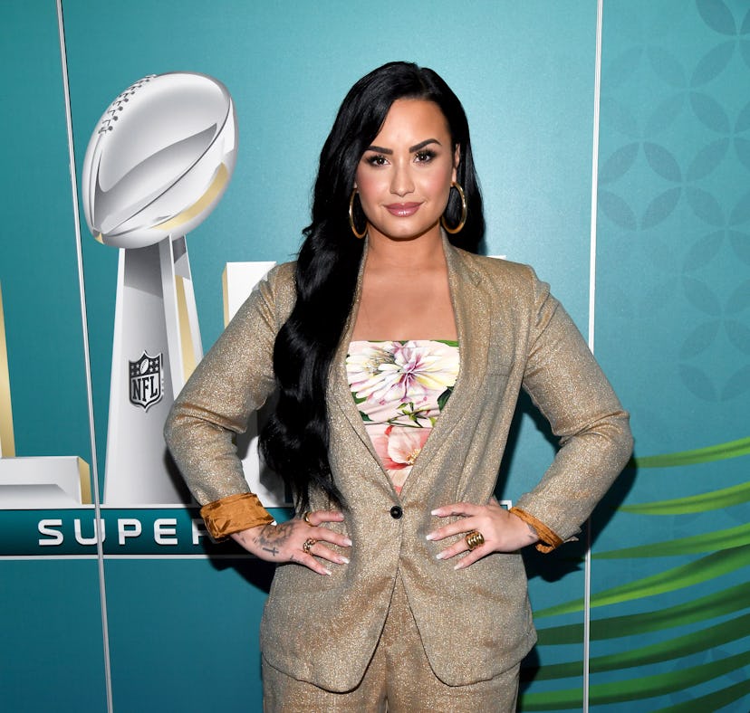 MIAMI, FLORIDA - JANUARY 30: Andy Cohen sits down with Demi Lovato on SiriusXM's Radio Andy on Janua...