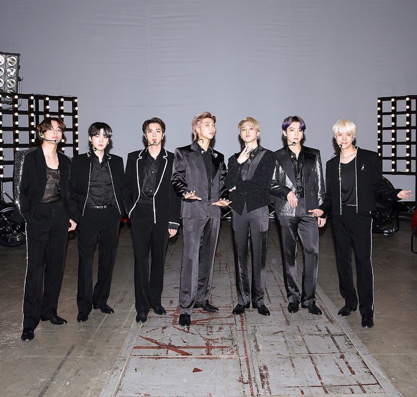 BTS performed "Butter" at the 2021 Billboard Music Awards.