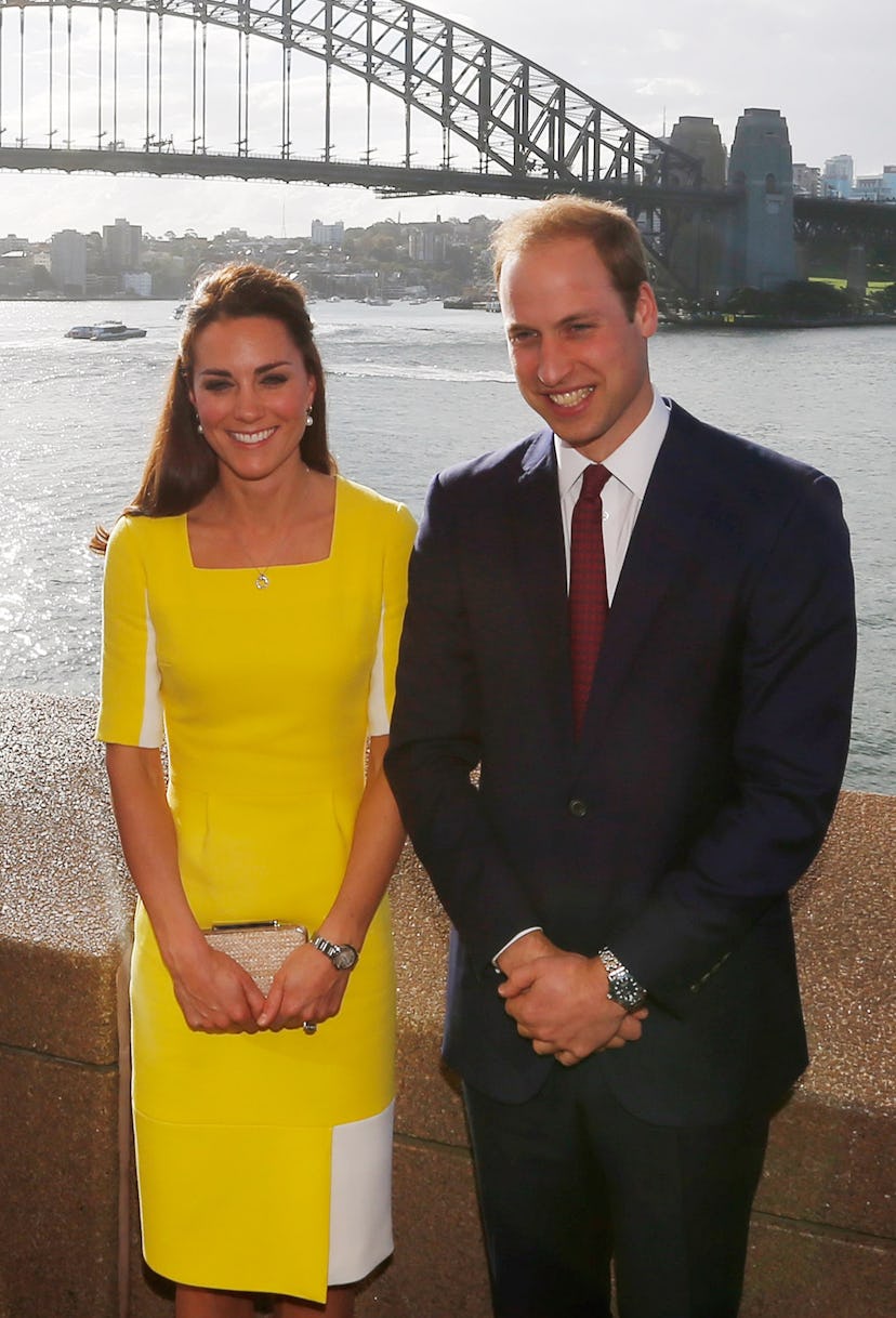 Prince William said his wife looked like a banana.