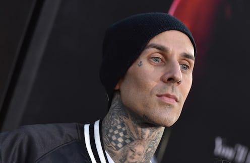 HOLLYWOOD, CA - SEPTEMBER 05:  Musician Travis Barker arrives at the premiere of 'It' at TCL Chinese...