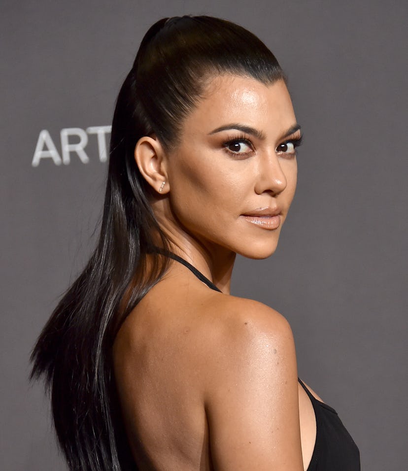 LOS ANGELES, CA - NOVEMBER 03: Kourtney Kardashian arrives at the 2018 LACMA Art + Film Gala at LAC...