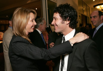 Lisa Kudrow and Paul Rudd during 8th Annual Lili Claire Foundation Benefit - Cocktail Area at The Be...