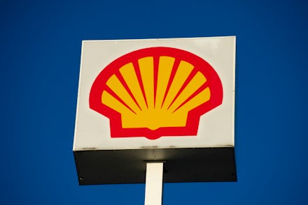 British-Dutch oil and gas company Royal Dutch Shell PLC sign , commonly known as Shell is seen on Oc...