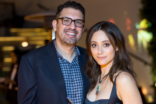 Director Sam Esmail and Actress Emmy Rossum arrive for the Premiere Of Showtime's "SMILF" After Part...