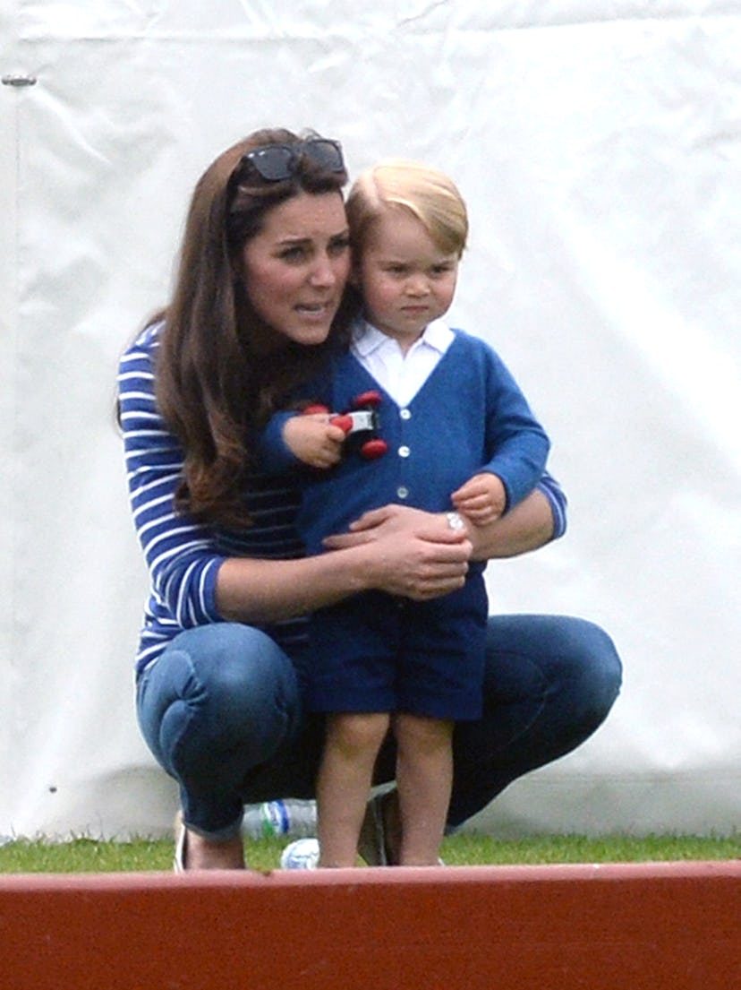 Kate Middleton matched Prince George.