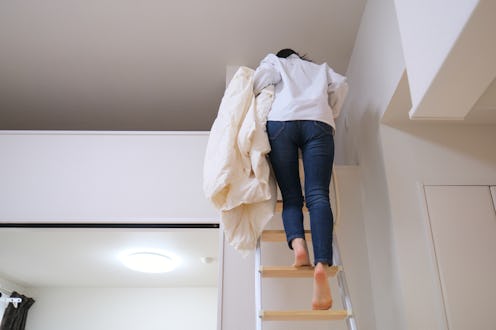 Woman doing housework