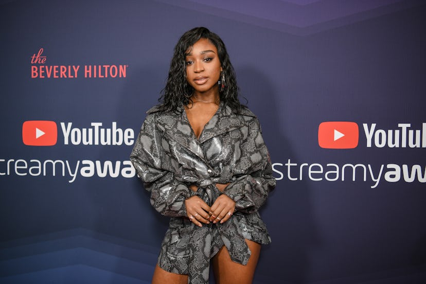 Versatile celebrity Gemini Normani arrives at the 9th Annual Streamy Awards.