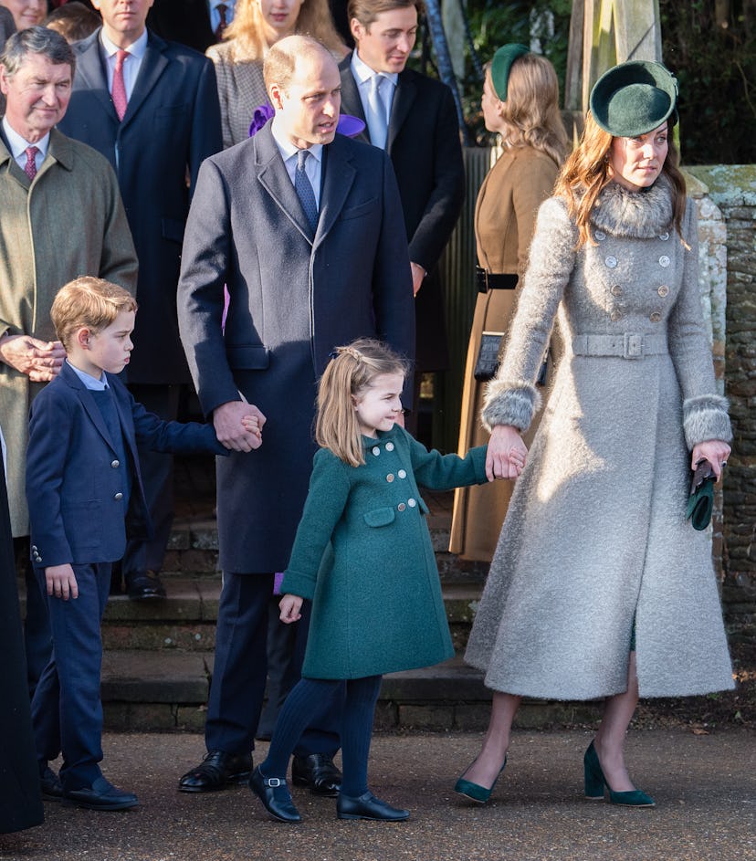 Princess Charlotte and Kate Middleton matching.