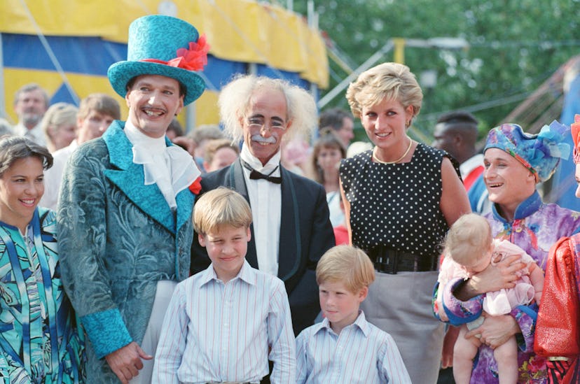 Princess Diana took her sons to see Cirque de Soleil.