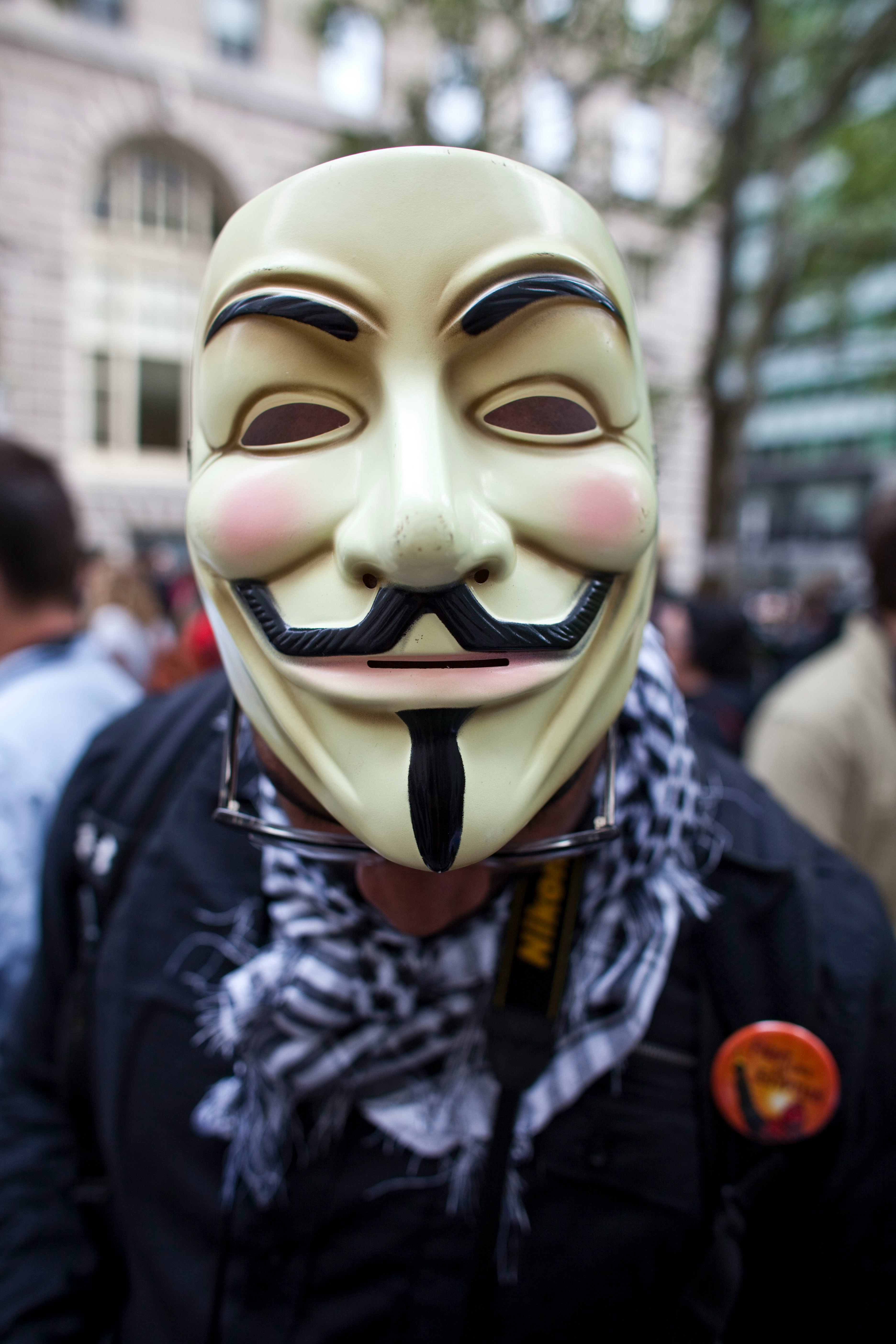 Revolution V para Vendetta GEEKSLIFE Máscara Anonymous Oro 