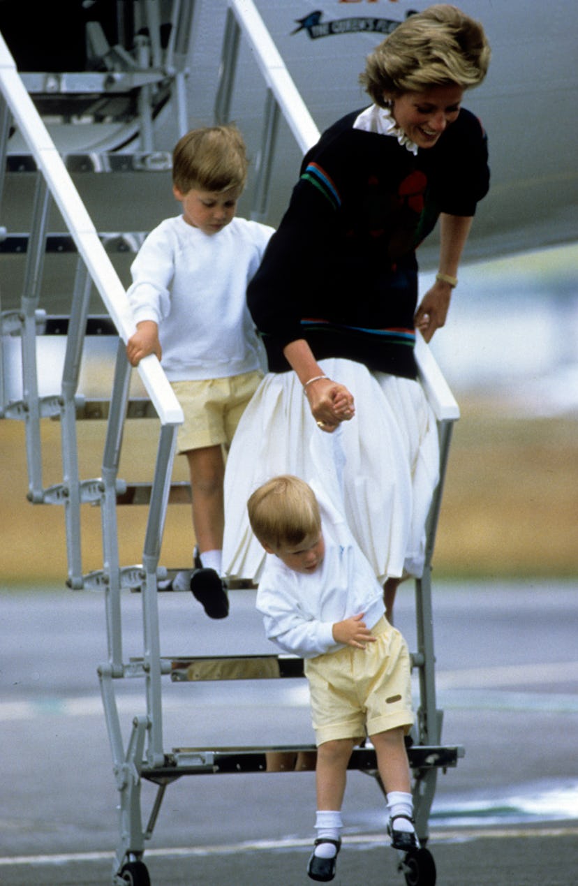Princess Diana with her boys.