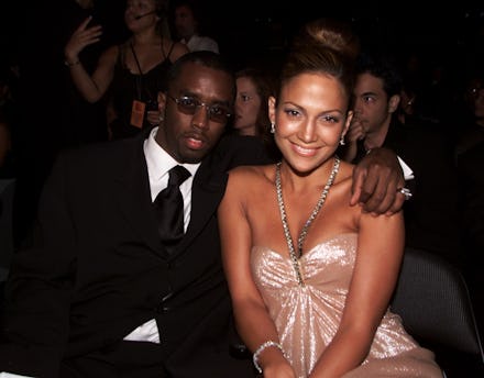 Sean 'Puffy' Combs with Jennifer Lopez in the audience at the 1st Annual Latin Grammy Awards broadca...
