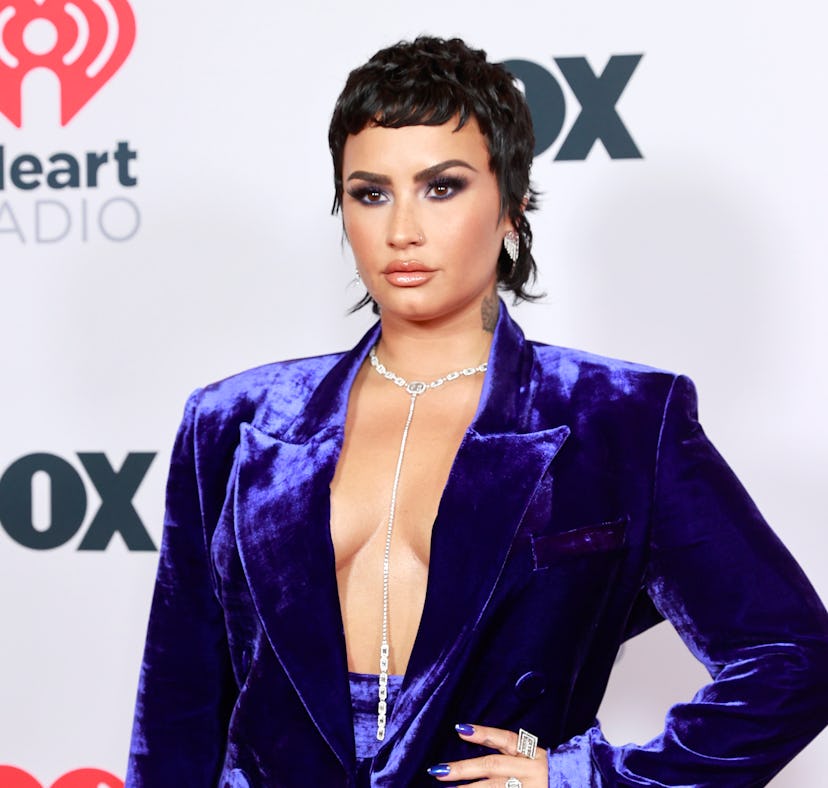 LOS ANGELES, CALIFORNIA - MAY 27: (EDITORIAL USE ONLY) Demi Lovato attends the 2021 iHeartRadio Musi...