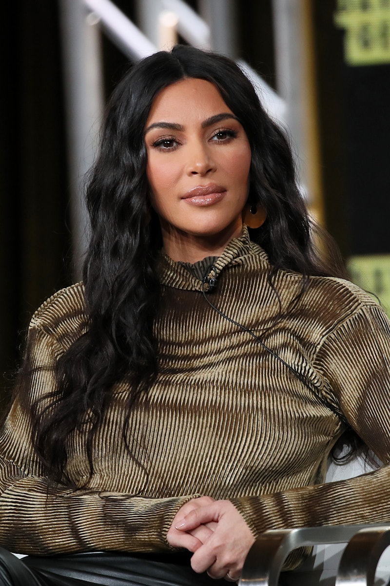 PASADENA, CALIFORNIA - JANUARY 18: Kim Kardashian West of 'The Justice Project' speaks onstage durin...