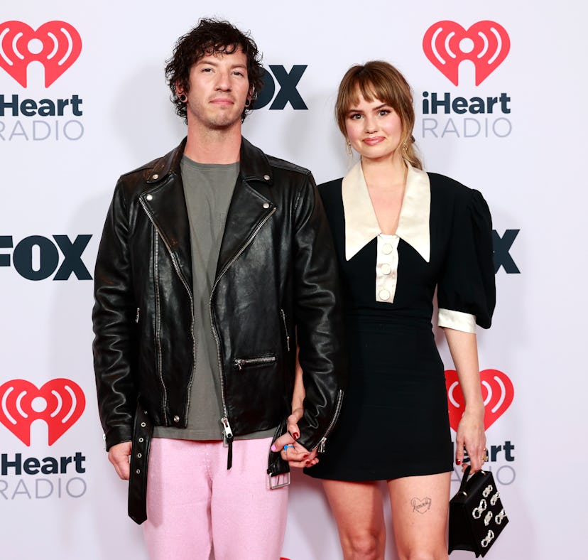 LOS ANGELES, CALIFORNIA - MAY 27: (EDITORIAL USE ONLY) (L-R) Josh Dun of music group Twenty One Pilo...