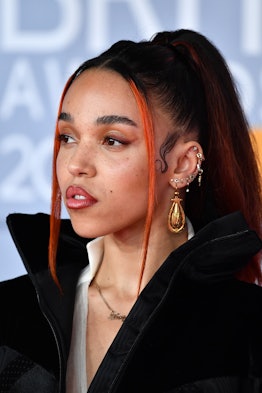 LONDON, ENGLAND - FEBRUARY 18: (EDITORIAL USE ONLY) FKA Twigs attends The BRIT Awards 2020 at The O2...